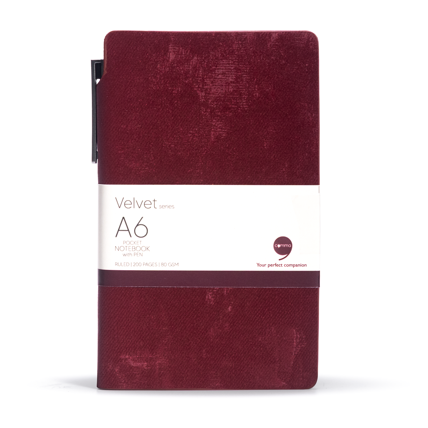 Velvet Series A6 Pocket Size with Pen