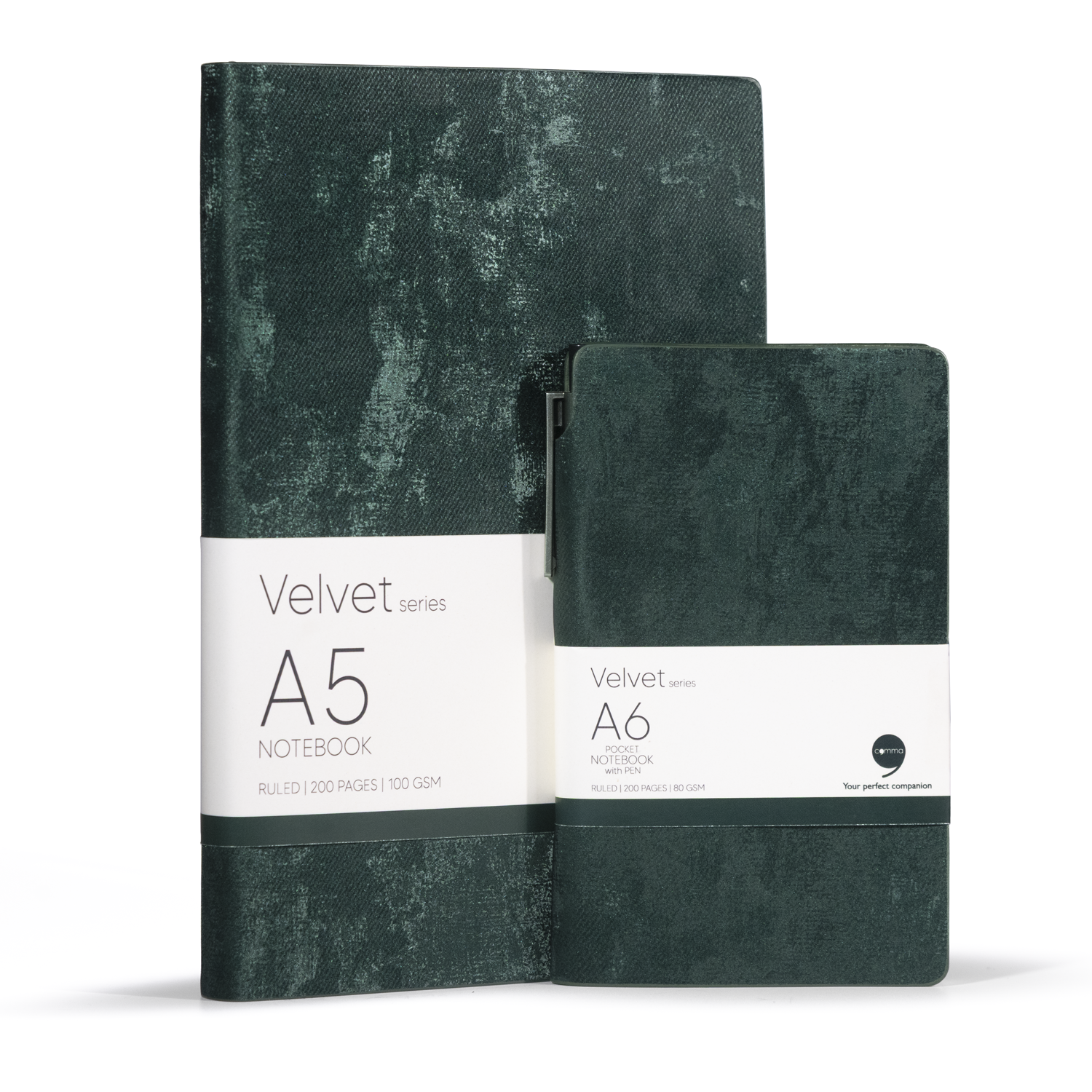 Velvet  Series – Combo A5 Size & A6 Pocket Size with Pen