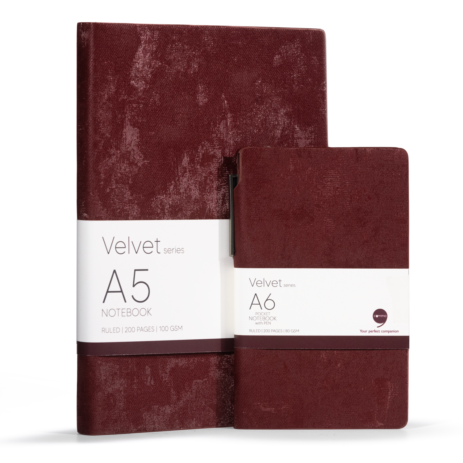 Velvet  Series – Combo A5 Size & A6 Pocket Size with Pen