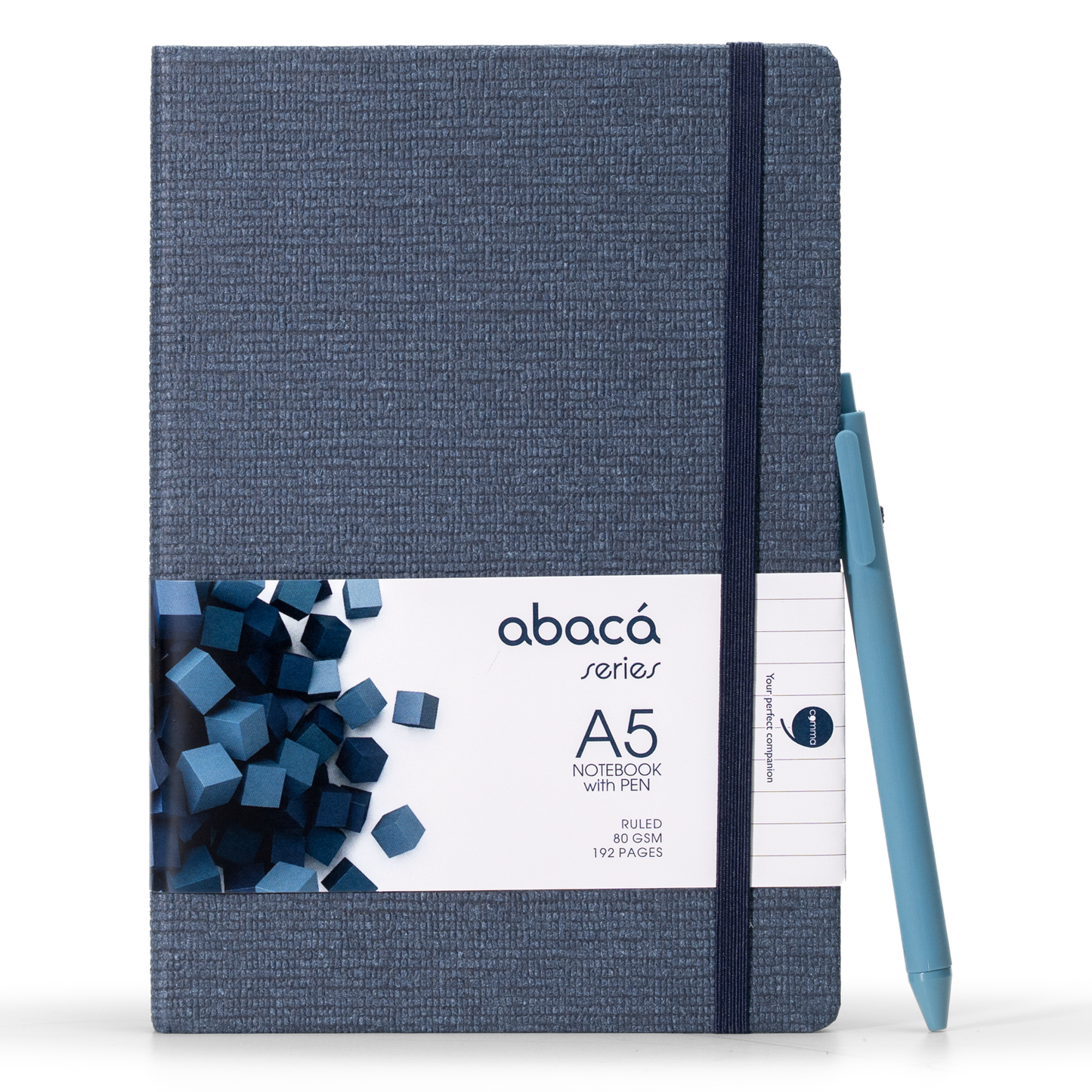 Abaca A5 Size Hard bound Notebook with Pen
