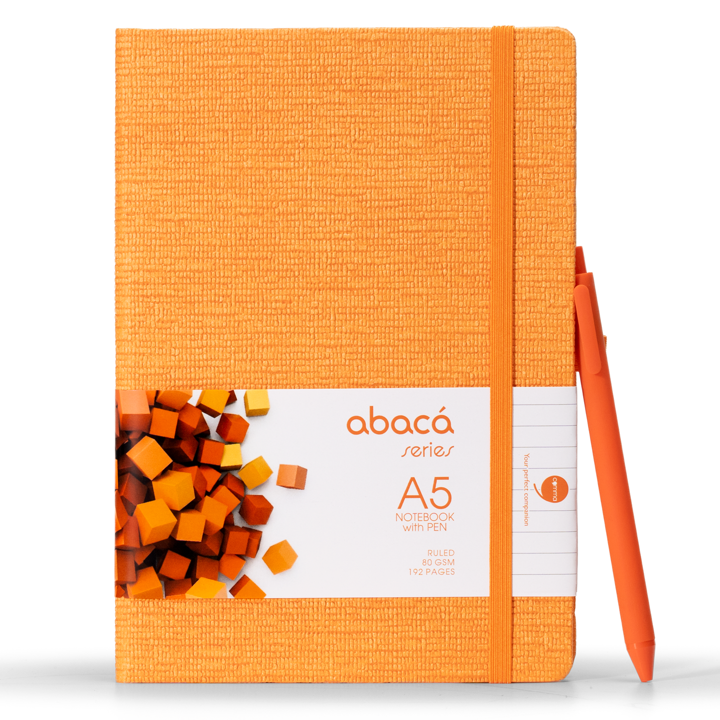 Abaca A5 Size Hard bound Notebook with Pen