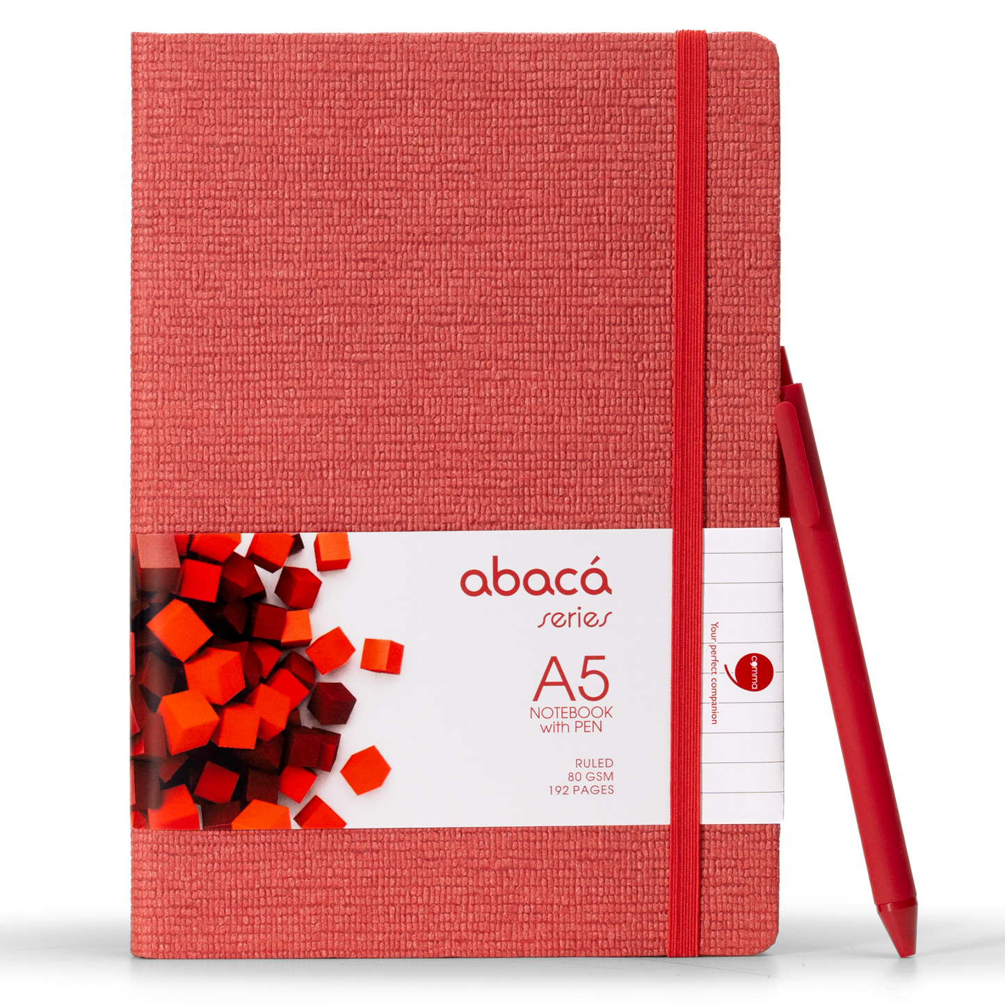 Abaca A5 Size Hard bound Notebook with Pen