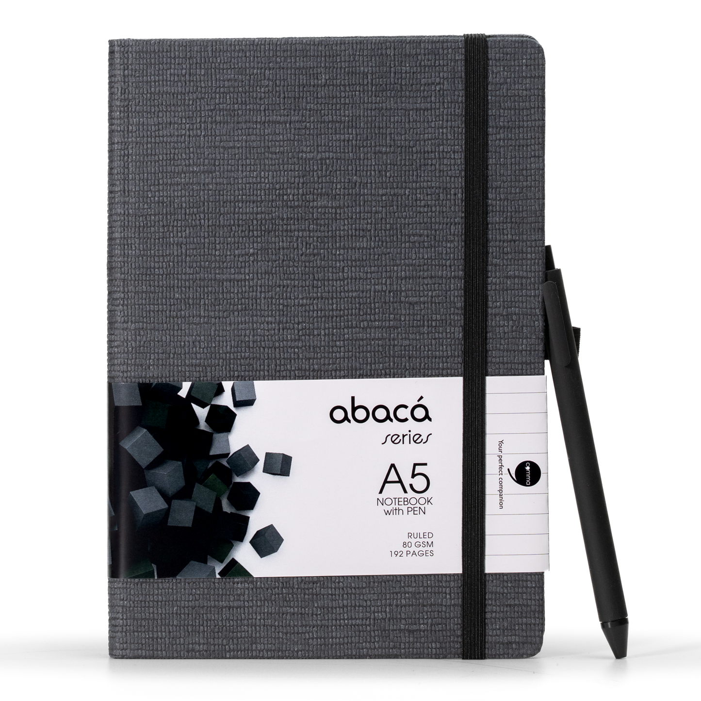 Abaca A5 Size Hard bound Notebook with Pen