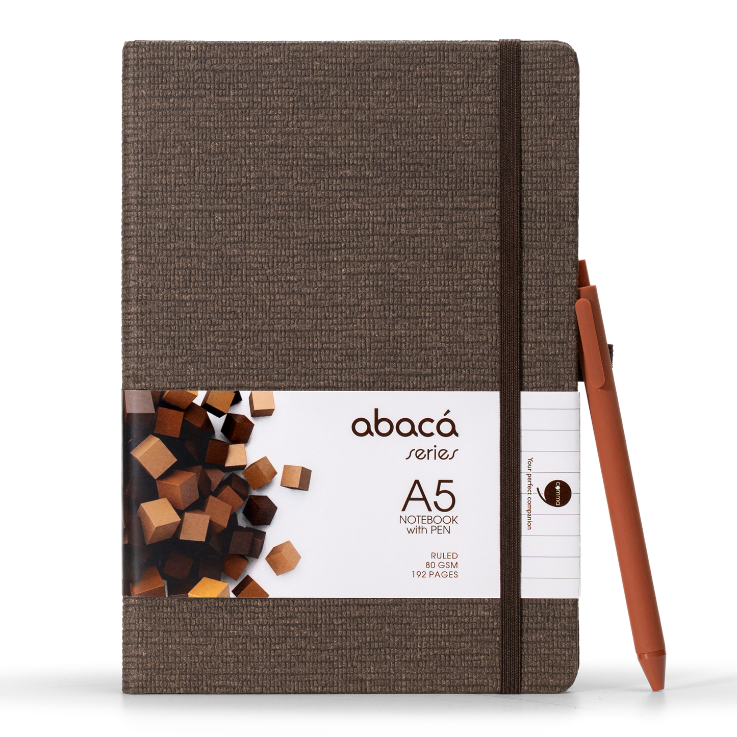 Abaca A5 Size Hard bound Notebook with Pen