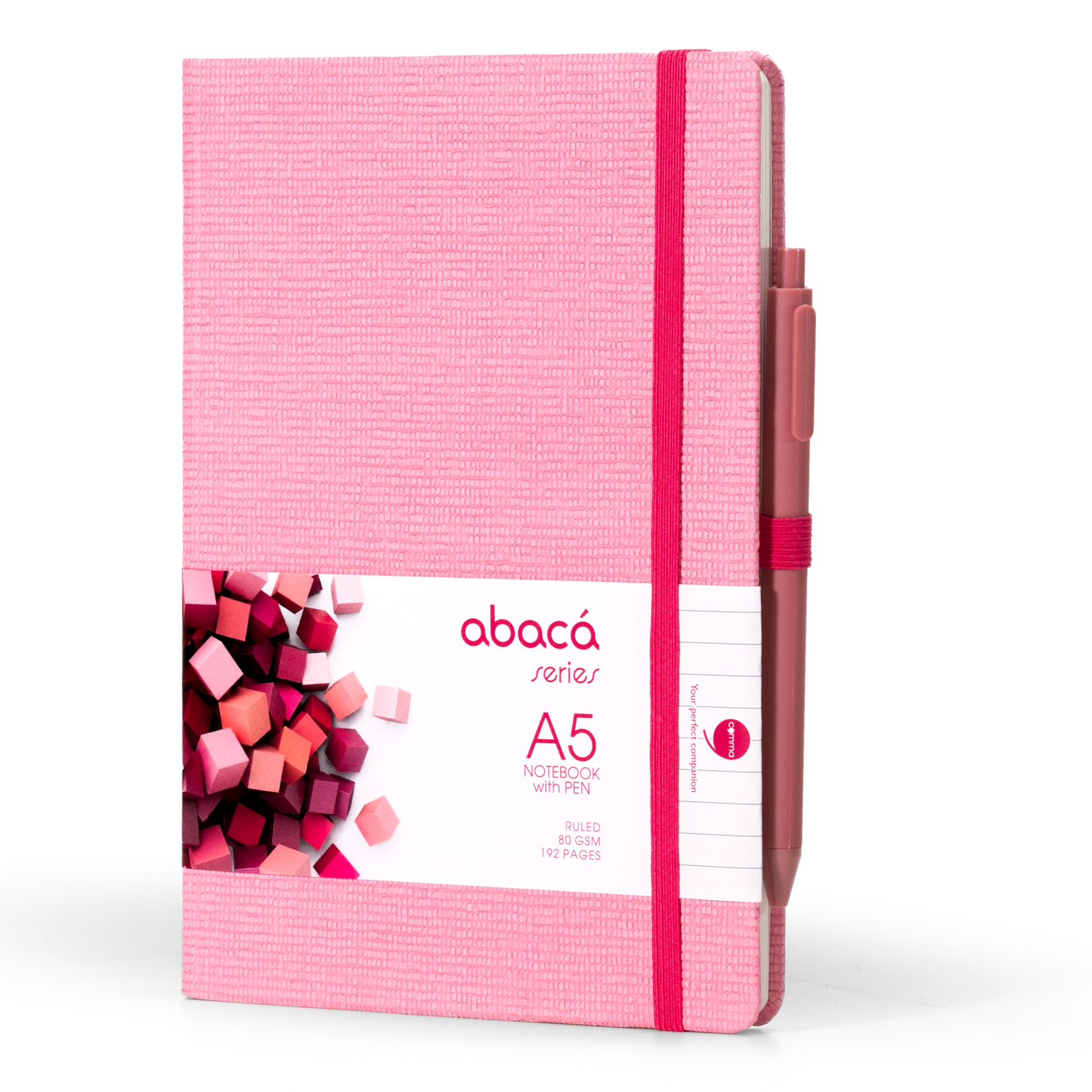 Abaca A5 Size Hard bound Notebook with Pen