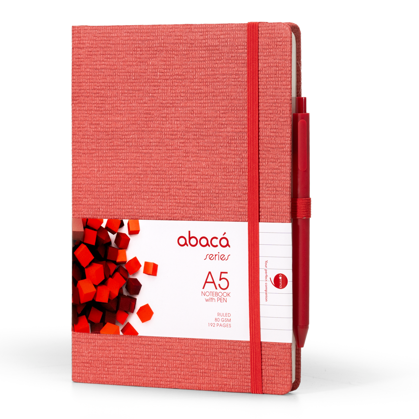 Abaca A5 Size Hard bound Notebook with Pen