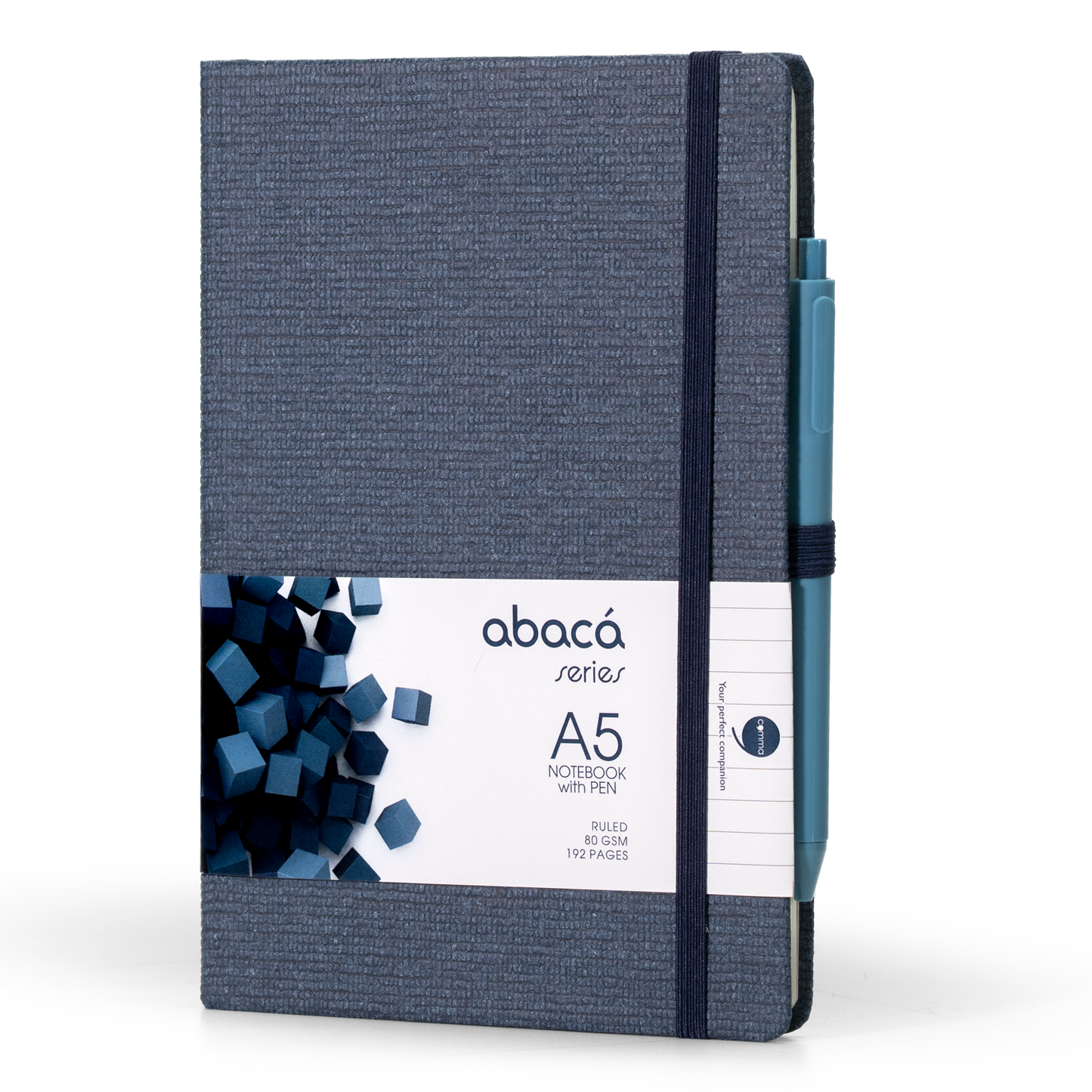 Abaca A5 Size Hard bound Notebook with Pen