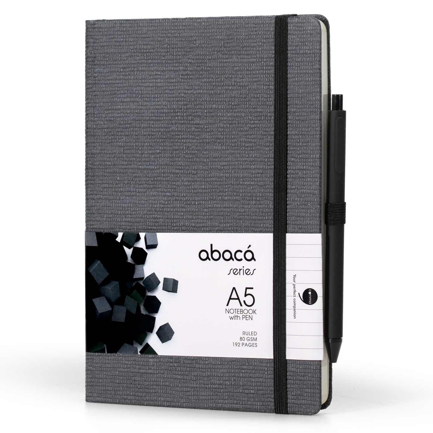 Abaca A5 Size Hard bound Notebook with Pen