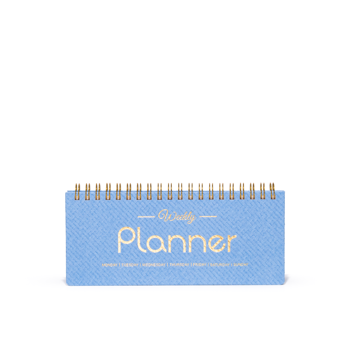 Weekly Undated Planner Notebook - A6 Long Slim Size Wire-O Bound