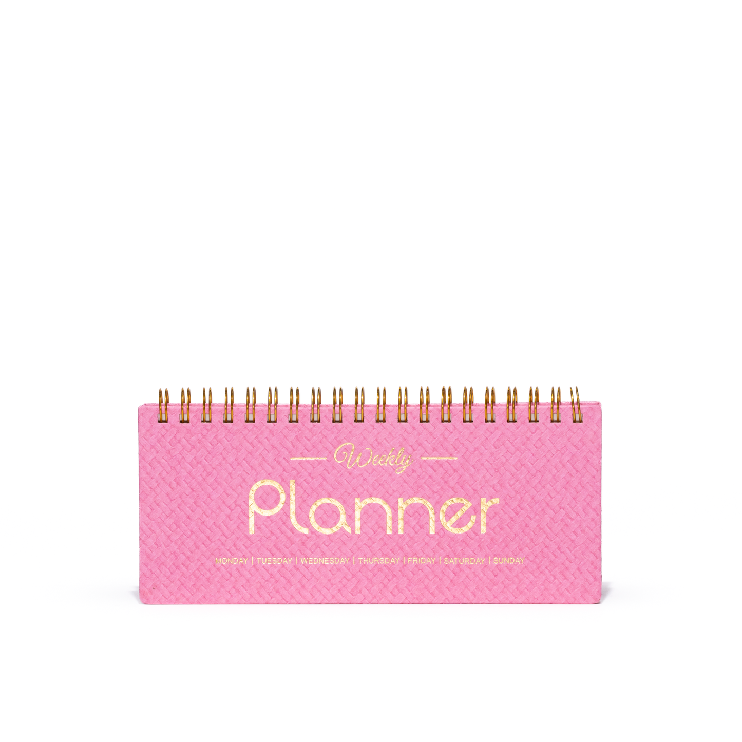 Weekly Undated Planner Notebook - A6 Long Slim Size Wire-O Bound