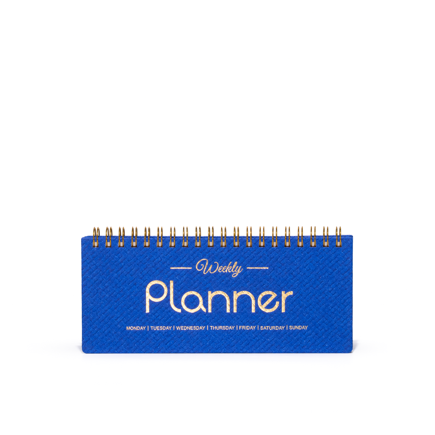Weekly Undated Planner Notebook - A6 Long Slim Size Wire-O Bound