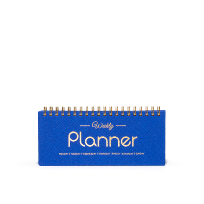 Weekly Undated Planner Notebook - A6 Long Slim Size Wire-O Bound