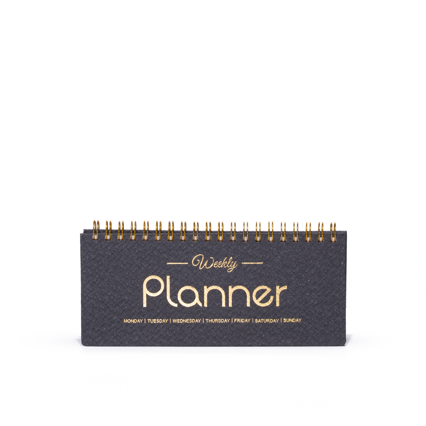 Weekly Undated Planner Notebook - A6 Long Slim Size Wire-O Bound