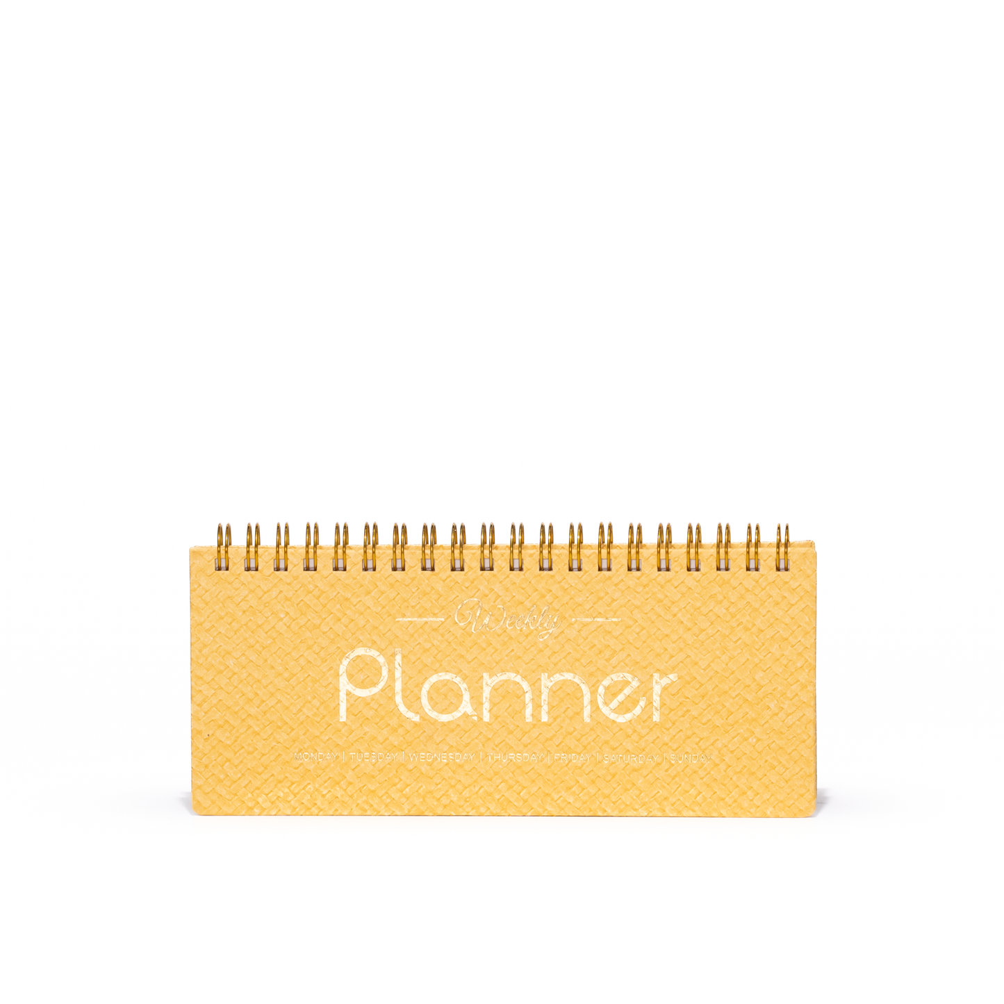 Weekly Undated Planner Notebook - A6 Long Slim Size Wire-O Bound