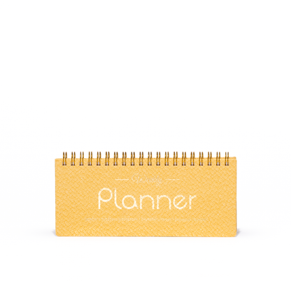 Weekly Undated Planner Notebook - A6 Long Slim Size Wire-O Bound