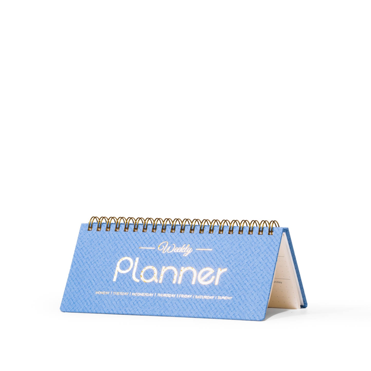 Weekly Undated Planner Notebook - A6 Long Slim Size Wire-O Bound