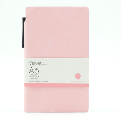 Velvet Series A6 Pocket Size with Pen