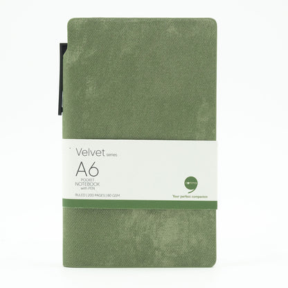 Velvet Series A6 Pocket Size with Pen