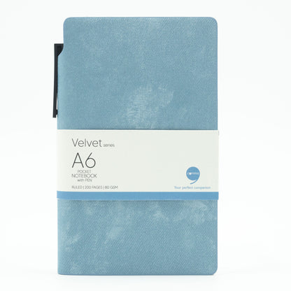 Velvet Series A6 Pocket Size with Pen