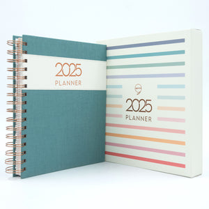 Wire-O Planner 2025 - Teal Blue