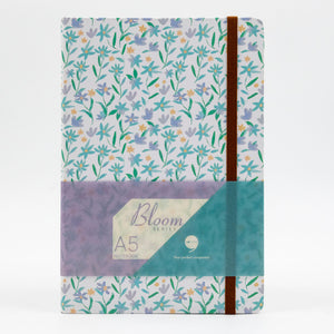 Bloom Series A5 Size Hard Bound Notebook - White