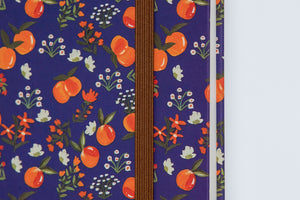 Bloom Series A5 Size Hard Bound Notebook - Indigo