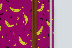 Bloom Series A5 Size Hard Bound Notebook - Purple