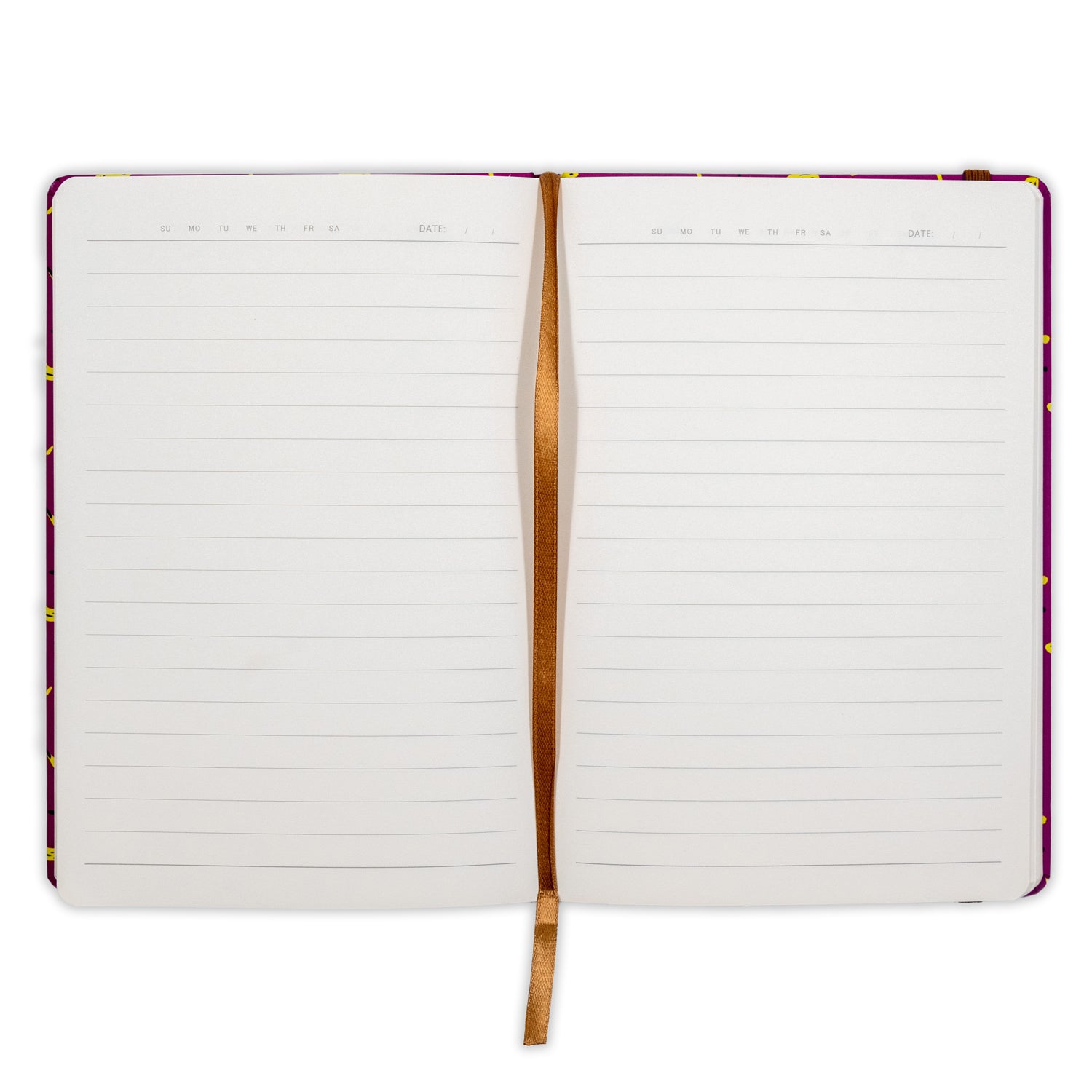 Bloom Series A5 Size Hard Bound Notebook - White