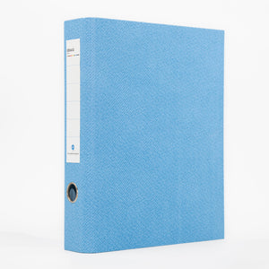 Abaca Ring Binder A4 Sky Blue + Yellow