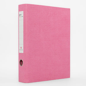 Abaca Ring Binder A4 Black+Pink