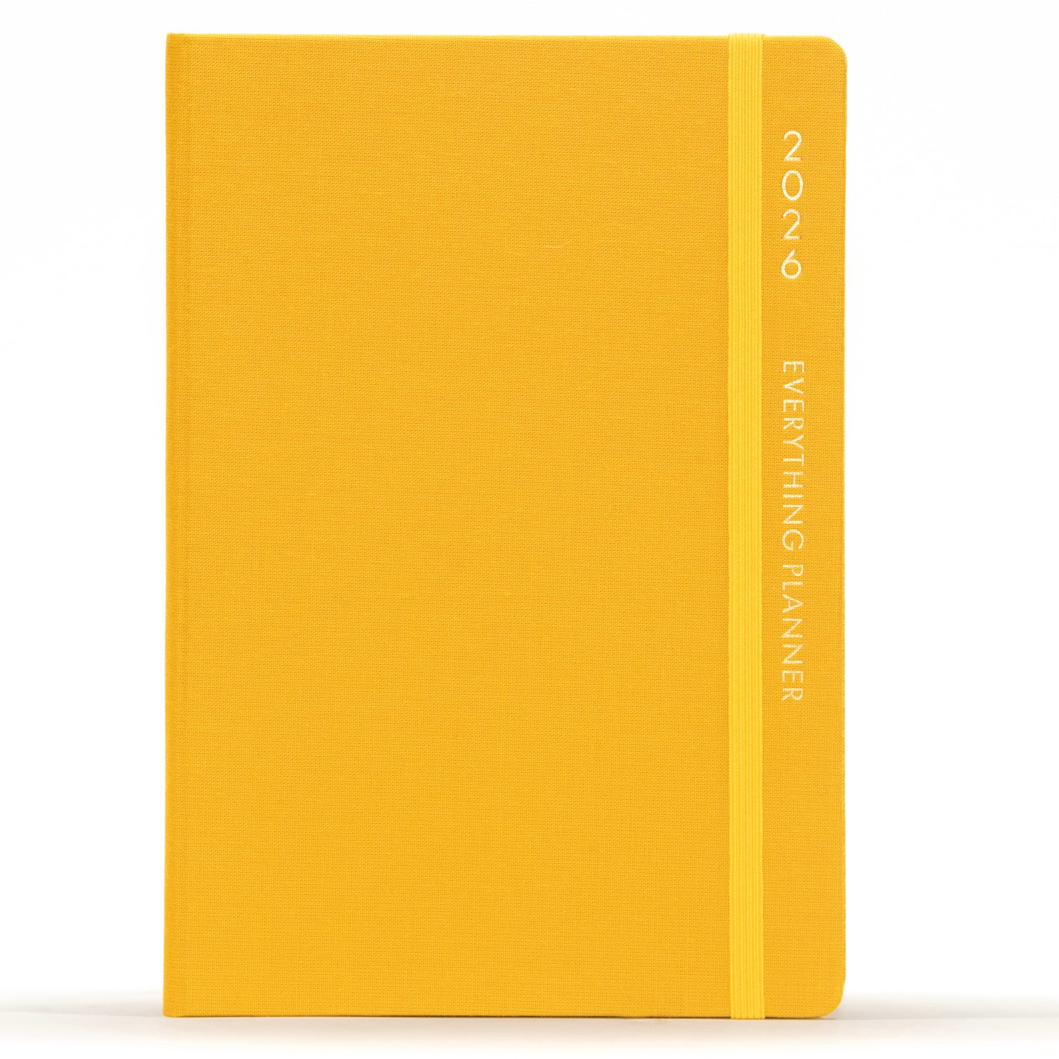 Yellow planner with 'Everything Planner' text on a white background