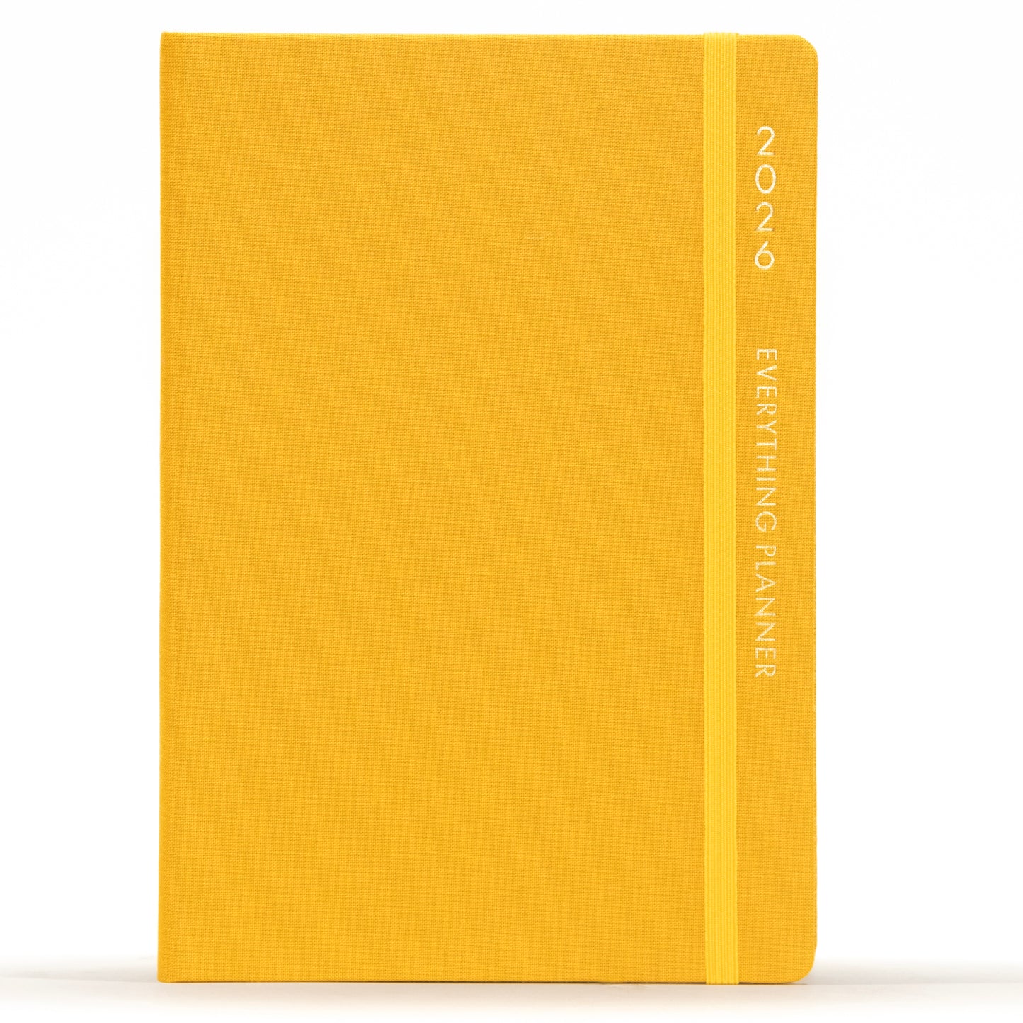 Yellow planner with 'Everything Planner' text on a white background
