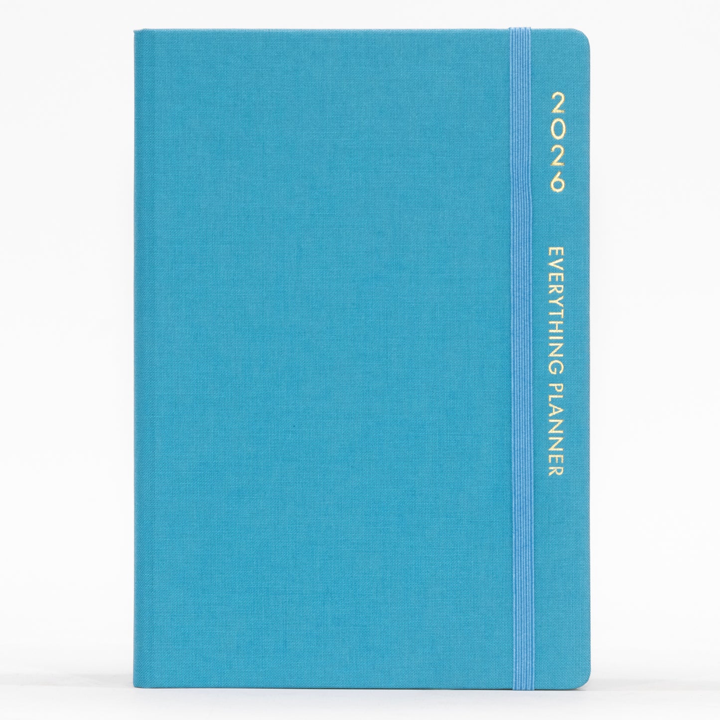 Blue planner with 'COMMA' branding on a white background