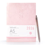 Load image into Gallery viewer, Pink planner with &#39;2026&#39; on a white background
