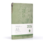 Load image into Gallery viewer, Green A5 planner with &#39;2026&#39; on a white background
