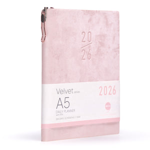 COMMA | Velvet Series Daily Planner 2026| A5 Size with Pen