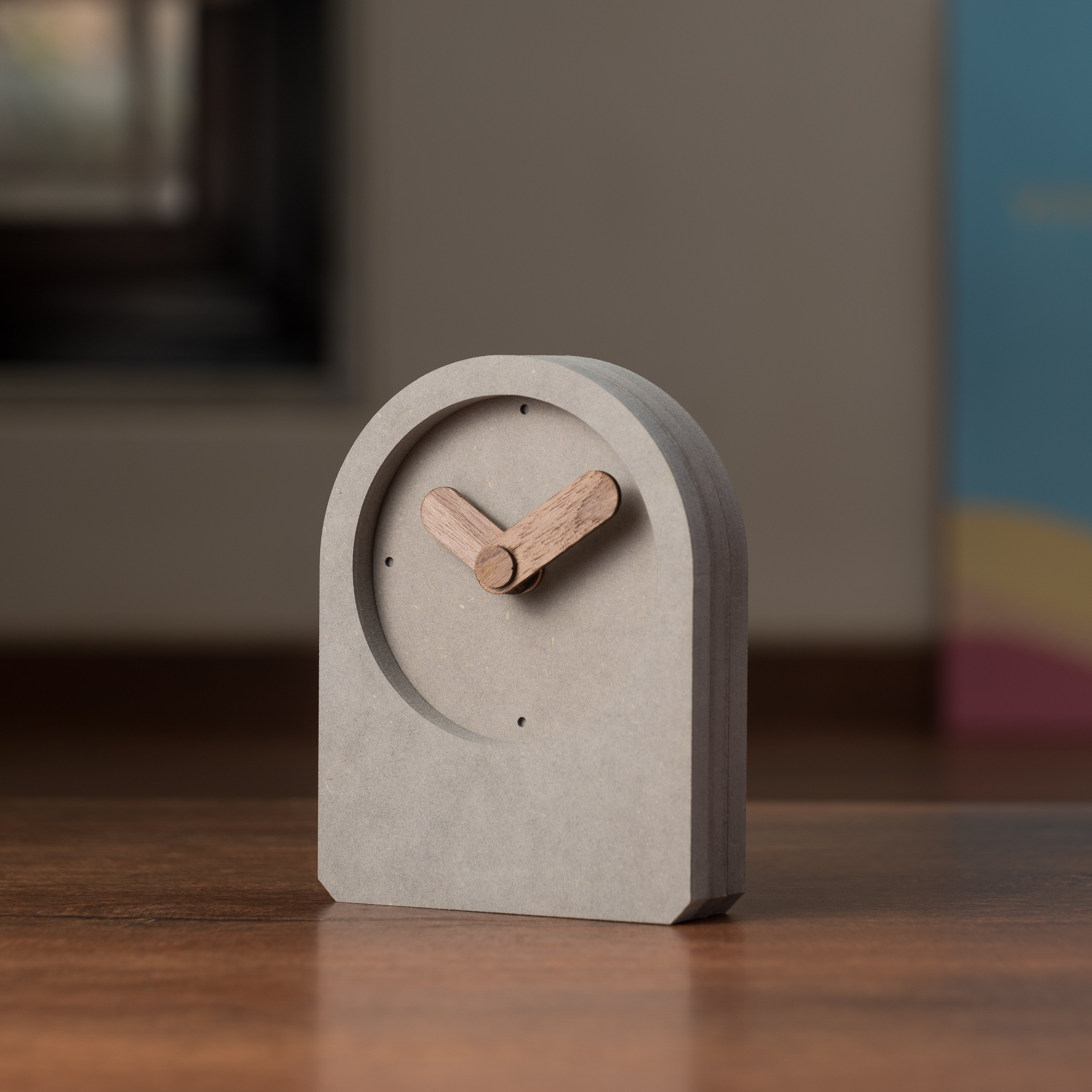 Haze Table Clock - Grey