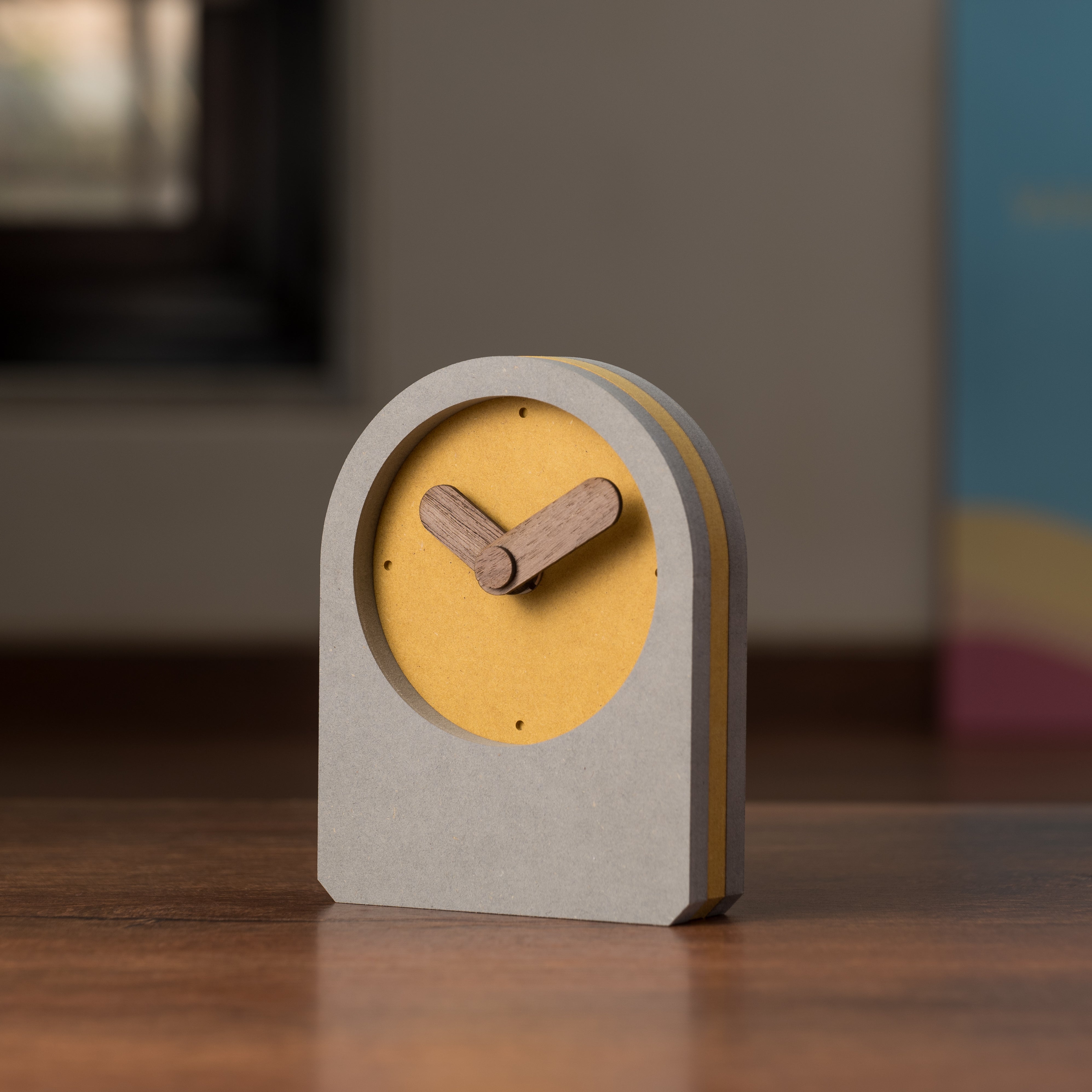 Haze Table Clock - Yellow