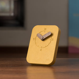 Aura Table Clock - Yellow