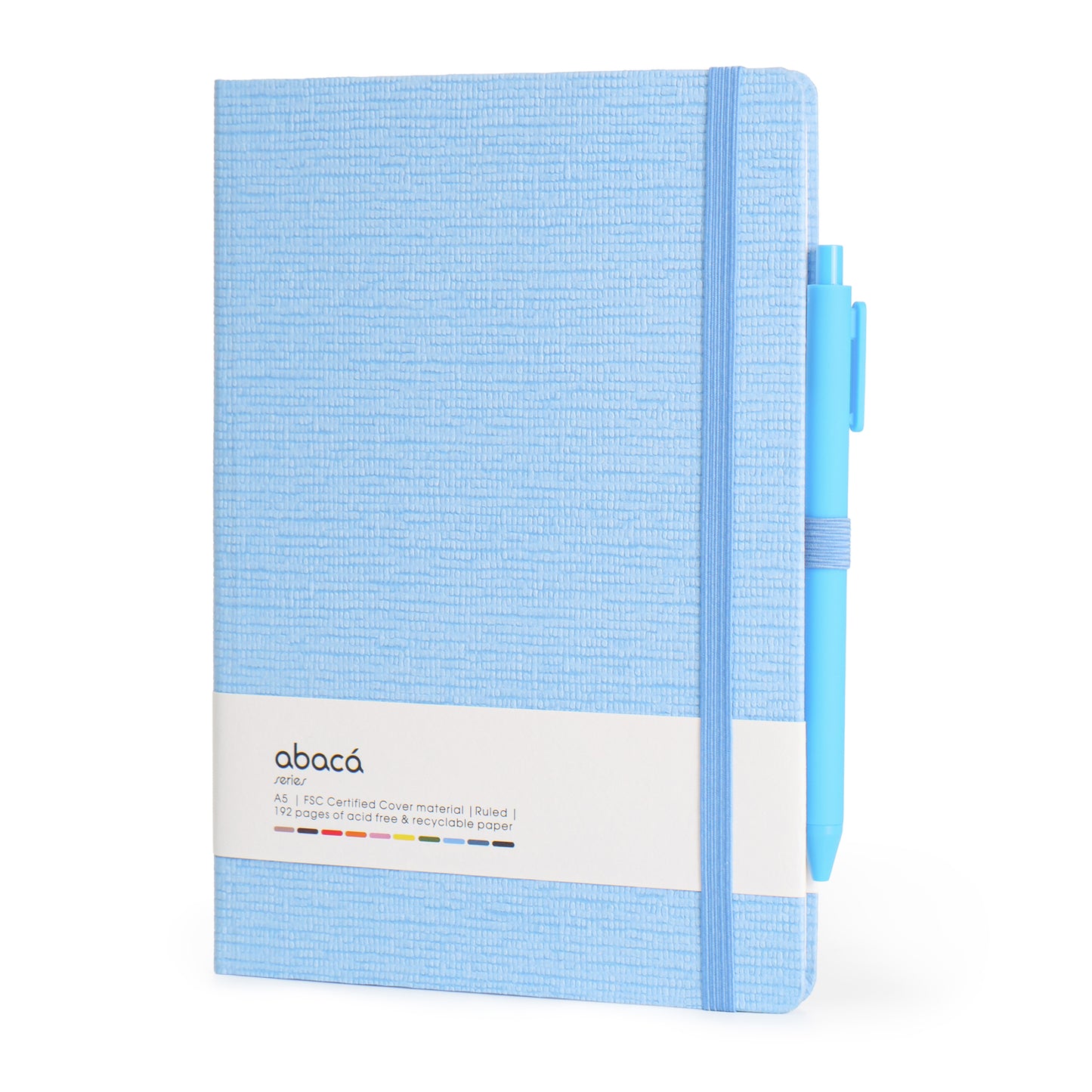 Abaca A5 Size Hard bound Notebook with Pen