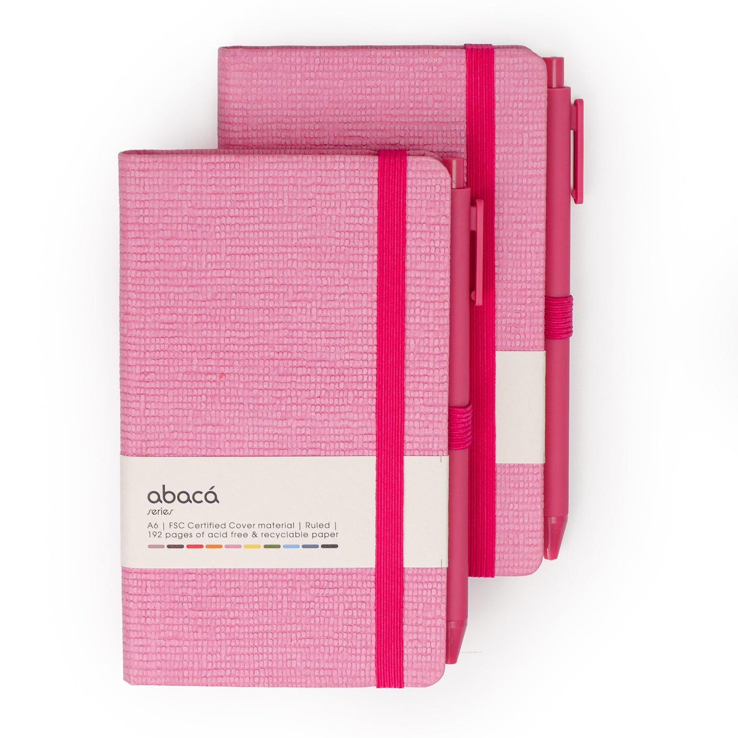 Abaca A6 Size Hard bound Notebook with Pen