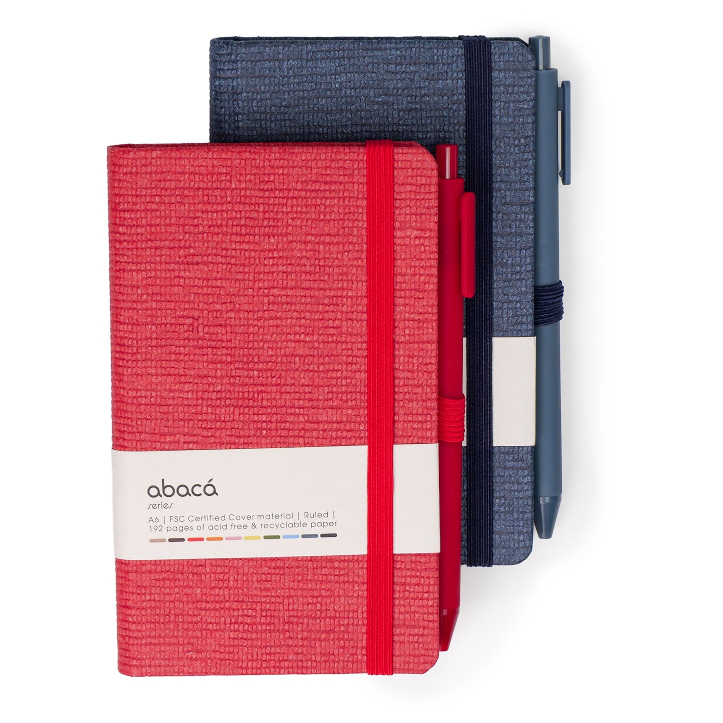 Abaca A6 Size Hard bound Notebook with Pen