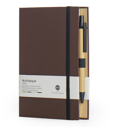 COMMA Ecologique Memo Notebook Pad with Pen & Sticky Notes