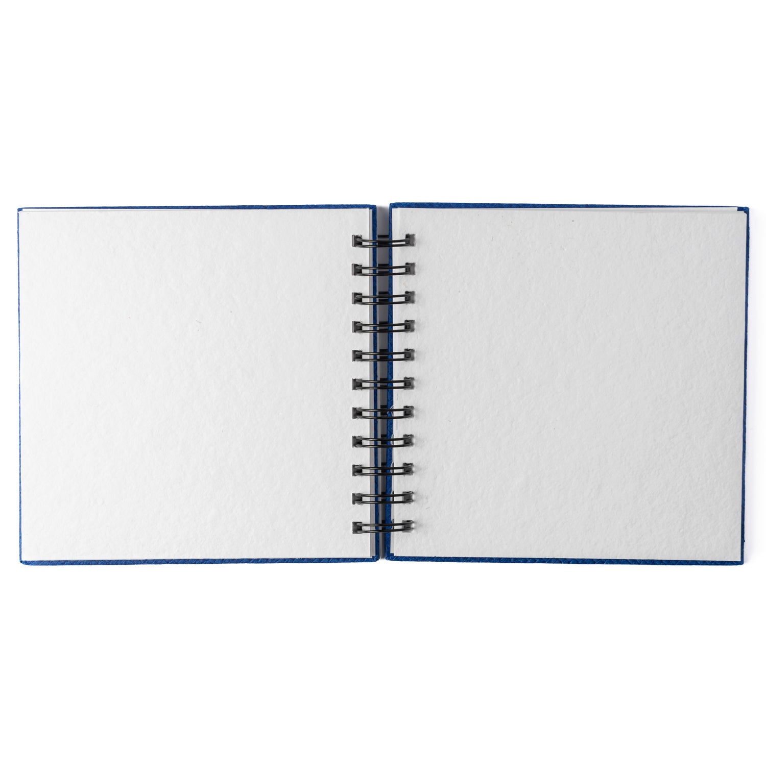 Watercolour Book | 6" X 6" | Wire-O | Hot Pressed | Natural Shade 100% Cotton Fibers (Royal Blue)