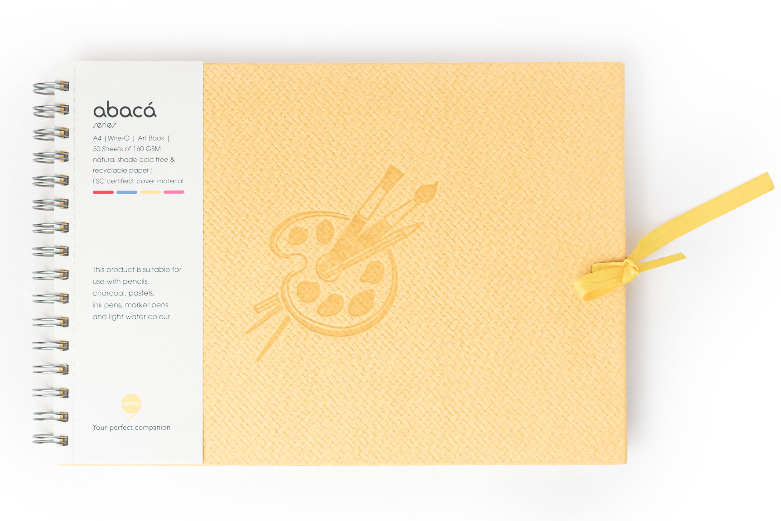 Abaca Sketch Book A4 Yellow