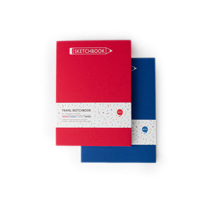 Comma A5 Travel Sketchbook- Blue + Red