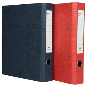 Abaca Ring Binder A4 Navy Blue + Red