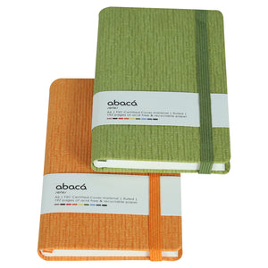 Abaca Hardbound A6 Orange + Green