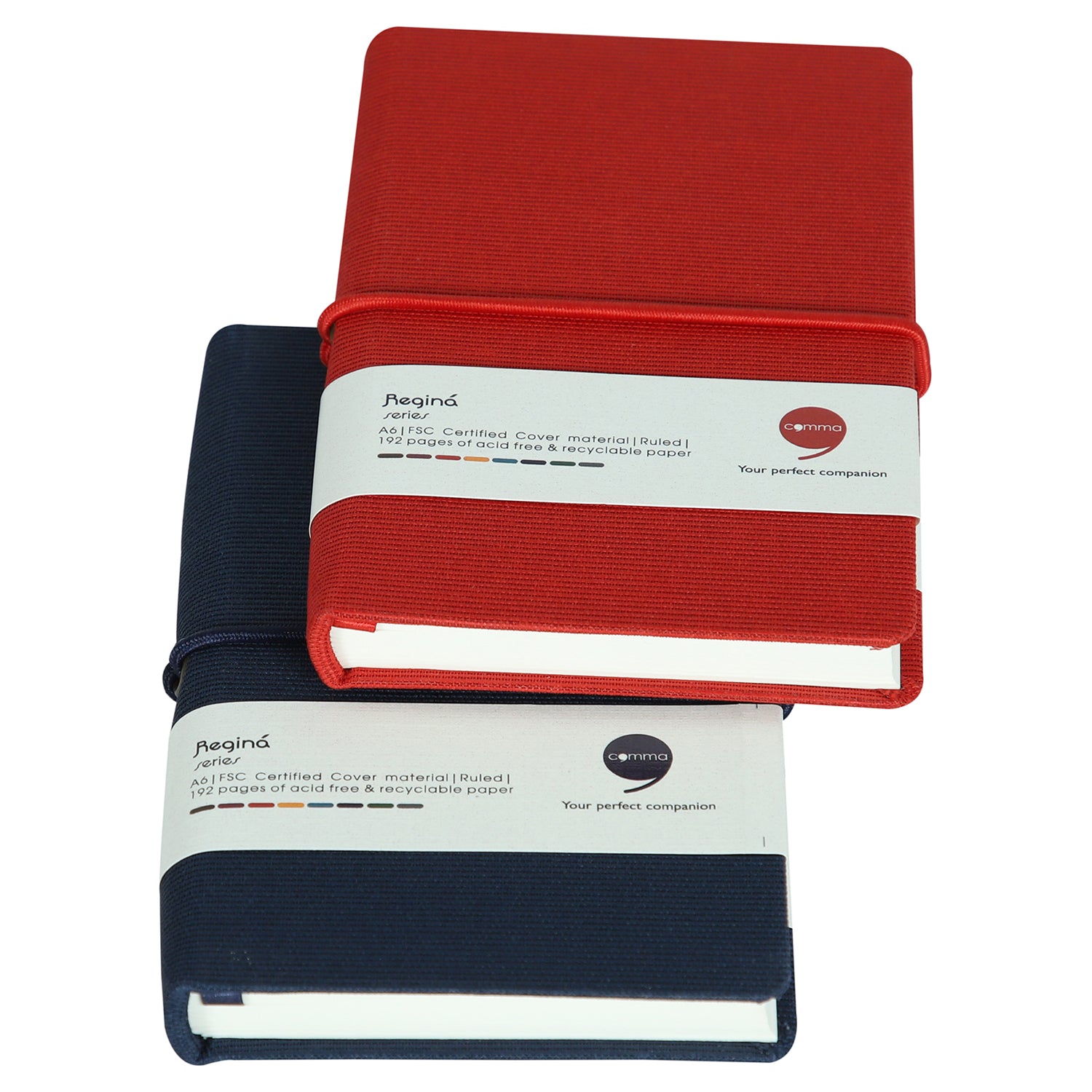 Regina A6 Navy Blue + Red